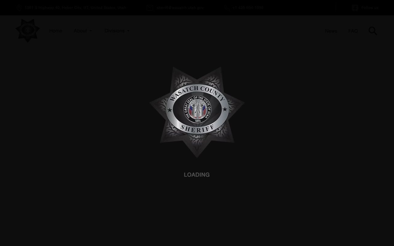 Wasatch County inmate information FAQ and jail service links